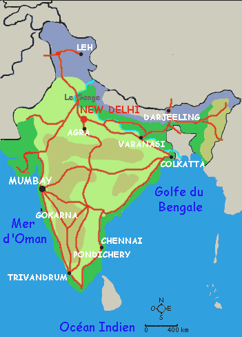 carte Inde