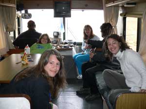 dans le camping car
